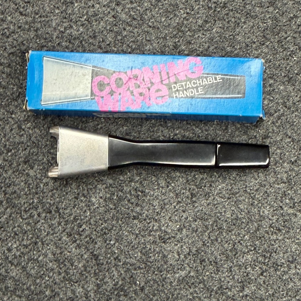Corning Ware Detachable Lock-On Handle A-10-H Black Vintage Cookware Accessory